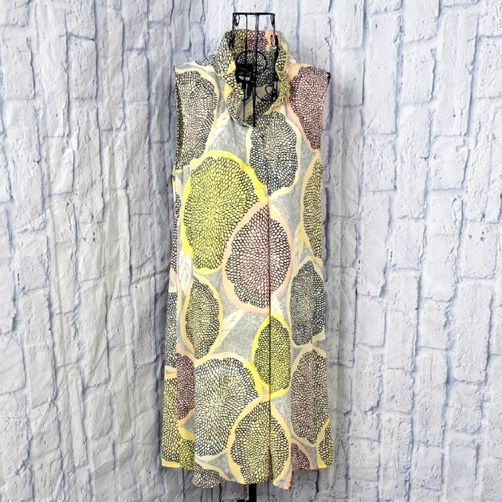 Nick And Zoe Stylish‎ Sleeveless Midi Dress with Abstract Print